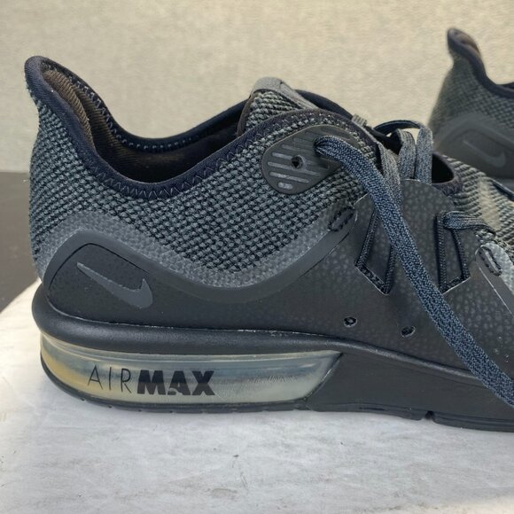 NIKE Air Max Sequent 3 Sneakers Black Anthracite mens,Size 8,Athletic Shoes - Picture 9 of 15
